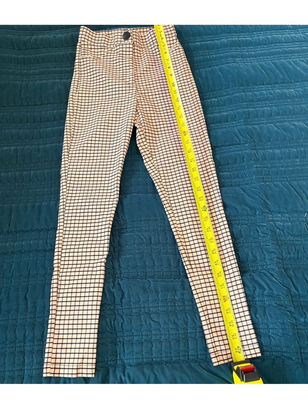 Zara Women's Checkered Skinny Pants, Size XS